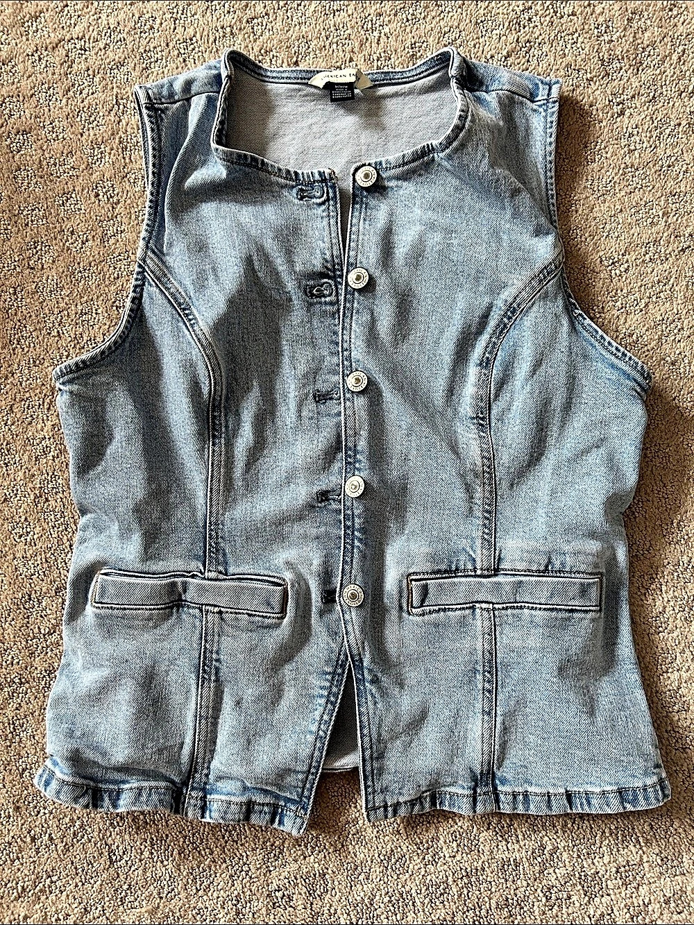 American Eagle Denim Vest Medium Like New